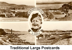 traditional largs postcards icon